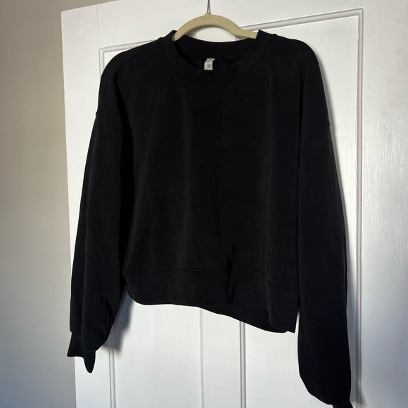 Perfectly oversized cropped Softstreme sweatshirt in black - Picture 4 of 7